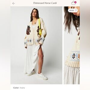 Free People Horse Cardigan